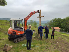 Arbeiten auf dem Hasunger Berg (Foto: Alexander von Rüden)